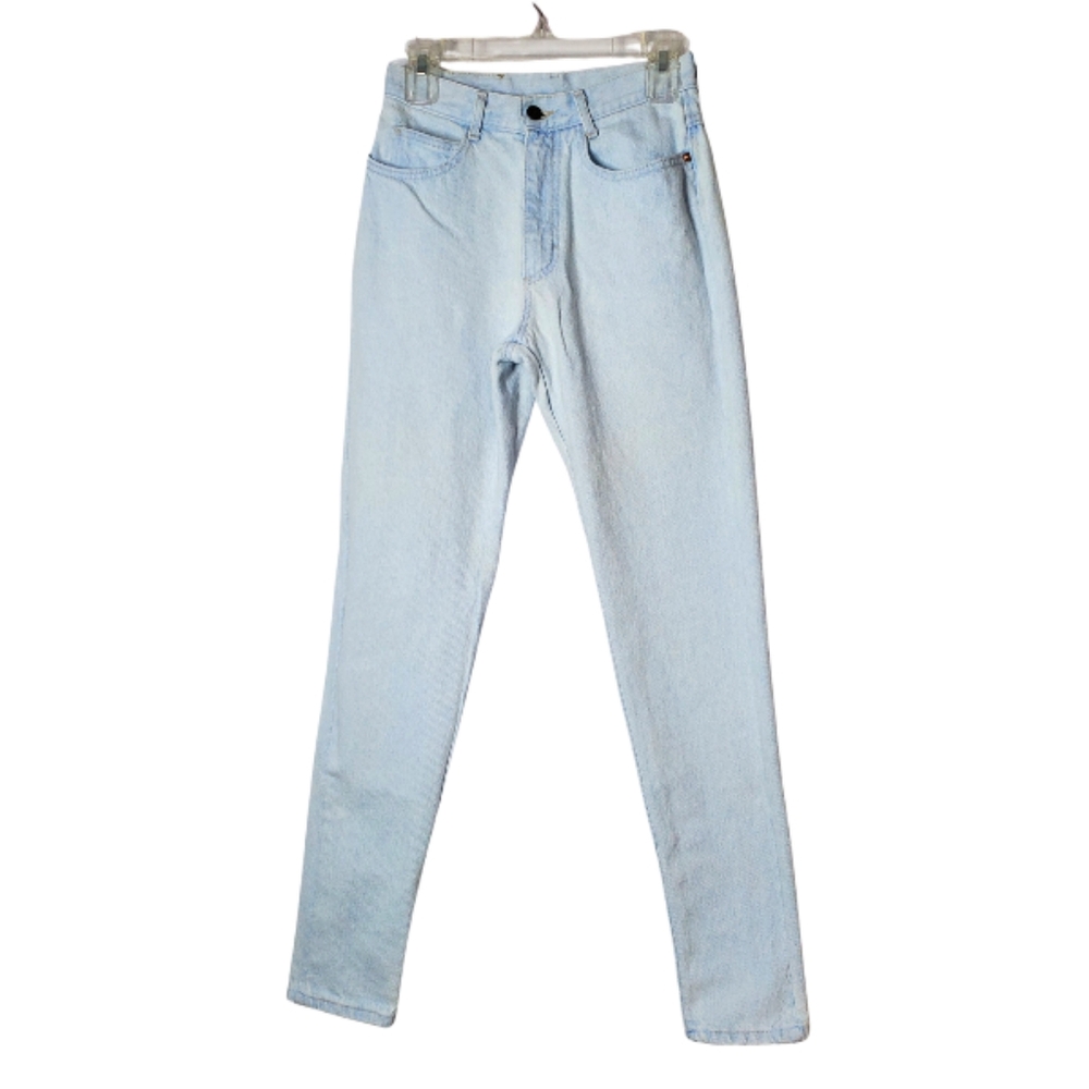 Light Wash Lee Blue Jeans Size 9 Medium Straight Leg High Waist Denim Classic